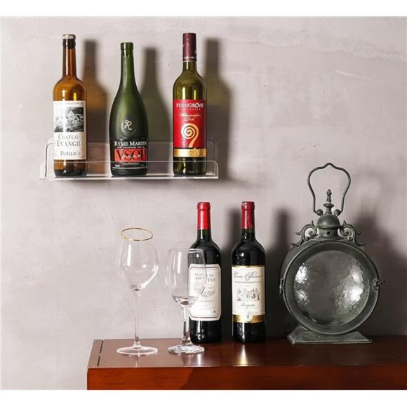 Acrylic Shelves,6 Pack 15 Inch Floating Wall Shelves, Funko Pop Display Shelf - Picture 3 of 6